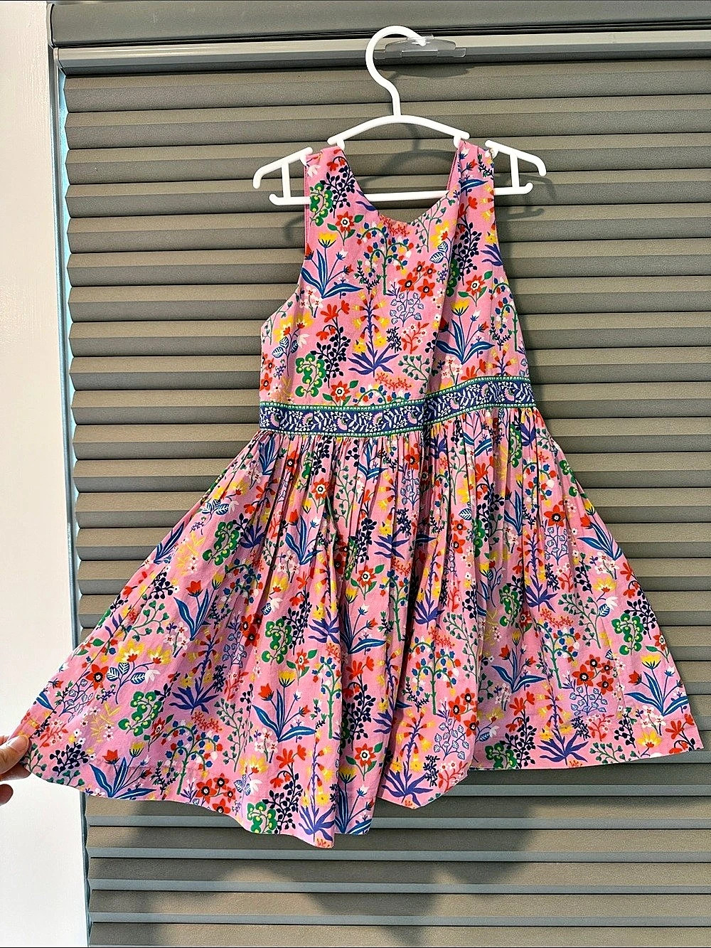 Kids floral print cotton dress by Boden